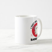 かわいい幽霊バドミントン恋人IジャストリーブラブBa コーヒーマグカップ (正面右)