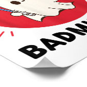 かわいい幽霊バドミントン恋人IジャストリーブラブBa ポスター (角)