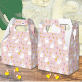 かわいい幽霊ピンクのハロウィーンベビーシャワーお気に入りボックス フェイバーボックス