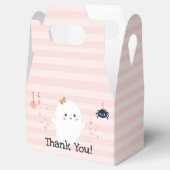 かわいい幽霊ピンクハロウィーンありがとう フェイバーボックス (オープン)