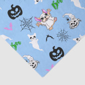 かわいい幽霊フランスのブルドッグこうもりパンプキンハロウィーン 薄葉紙 (詳細)