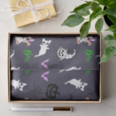 かわいい幽霊フランスのブルドッグこうもりパンプキンハロウィーン 薄葉紙 (ギフト)