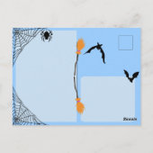 かわいい幽霊ブウグハロウィーン ポストカード (裏面)