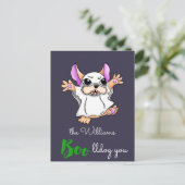 かわいい幽霊ブウグハロウィーン ポストカード (スタンド正面)