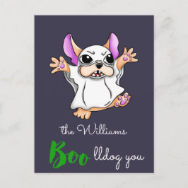 かわいい幽霊ブウグハロウィーン ポストカード