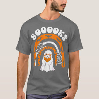 かわいい幽霊ブックレインボー読ズのトップ先生ブック Tシャツ