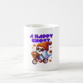 かわいい幽霊ブミルクティハロウィンマグ コーヒーマグカップ (中央)