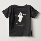 かわいい幽霊ブー！ ハロウィン ベビーTシャツ (裏面)