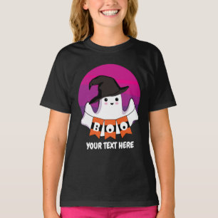 かわいい幽霊ブーTシャツ Tシャツ