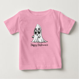 かわいい幽霊ベビーハロウィーンTシャツ ベビーTシャツ