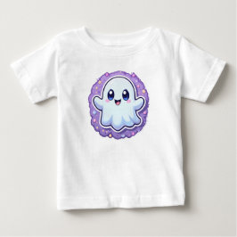 かわいい幽霊ベビーボディスーツ – かわいいハロウィーンの衣装 ベビーTシャツ