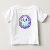 かわいい幽霊ベビーボディスーツ – かわいいハロウィーンの衣装 ベビーTシャツ (裏面)