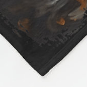 かわいい幽霊ホールディングキャンドルおもしろいハロウィンゴシックヴィン フリースブランケット (角)