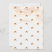 かわいい幽霊ボウブーブベイビーシャワー 招待状 (裏面)