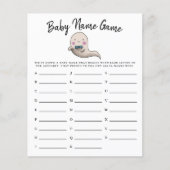 かわいい幽霊ボーイベビー名シャワーゲーム (正面)