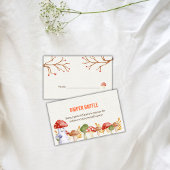 かわいい幽霊マッシュルームハロウィンおむつラッフル エンクロージャーカード