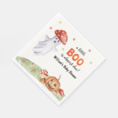 かわいい幽霊マッシュルームハロウィンベビーシャワー スタンダードランチョンナプキン (角)