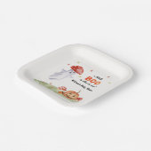 かわいい幽霊マッシュルームハロウィーン秋ベビーシャワー ペーパープレート (傾斜あり)