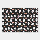 かわいい幽霊ラッピング紙 ラッピングペーパーシート (正面2)