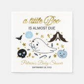 かわいい幽霊リトルブハロウィンベビーシャワーナプキン スタンダードカクテルナプキン (正面)