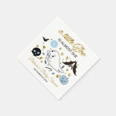 かわいい幽霊リトルブハロウィンベビーシャワーナプキン スタンダードカクテルナプキン (角)