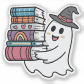 かわいい幽霊保持書籍シール シール (正面)
