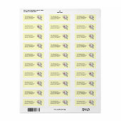 かわいい幽霊差出人住所ラベル ラベル (フルシート)