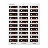 かわいい幽霊捨てられた町ハロウィーンの夜 ラベル (フルシート)