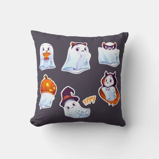 かわいい幽霊枕 クッション (正面)