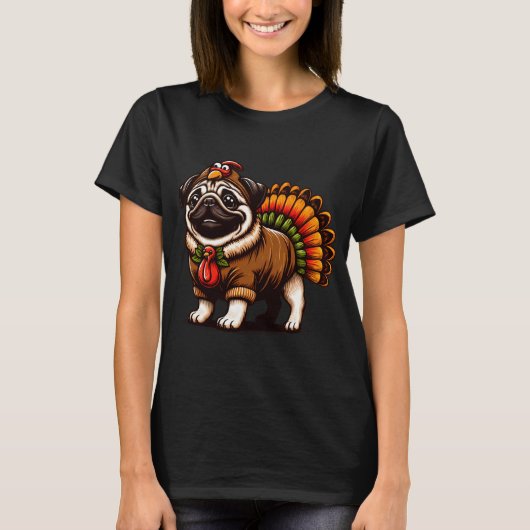 かわいい幽霊犬 Tシャツ (正面)