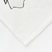 かわいい幽霊猫おかしなハロウィーン衣装コスチューム フリースブランケット (角)