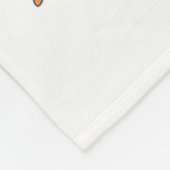 かわいい幽霊猫おかしなハロウィーン衣装コスチュームBla フリースブランケット (角)