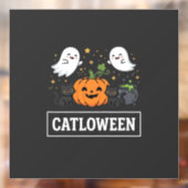 かわいい幽霊猫のハロウィンデザイン_1 ウィンドウサイン (シート2)