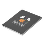 かわいい幽霊猫のハロウィンデザイン_1 ノートパッド (回転)