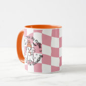 かわいい幽霊秋カボチャのスパイスピンク マグカップ (正面左)