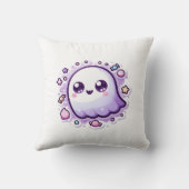 かわいい幽霊装飾用クッションキュートパステルハロウィーン クッション (裏面)