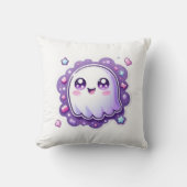 かわいい幽霊装飾用クッション – キュートパステルハロウィーン クッション (正面)