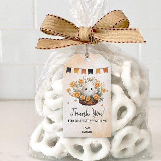 かわいい幽霊誕生日の好意 ギフトタグ