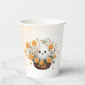 かわいい幽霊誕生日 紙コップ (正面)