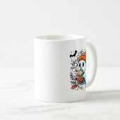 かわいい幽霊飲みコーヒーハロウィーン幽霊アイスコーフ コーヒーマグカップ (正面右)