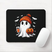 かわいい幽霊飲みコーヒーハロウィーン幽霊コーヒー マウスパッド (マウス)