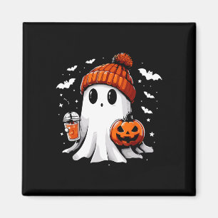 かわいい幽霊飲みコーヒーハロウィーン幽霊コーヒー マグネット