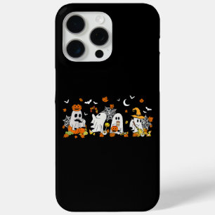 かわいい幽霊飲みコーヒーハロウィーン秋幽霊ボー iPhone 15 PRO MAXケース