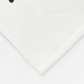 かわいい幽霊飲みコーヒーラテ幽霊ブハロー フリースブランケット (角)