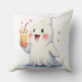かわいい幽霊飲料ソーダ装飾用クッション クッション (正面)