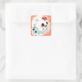 かわいい幽霊02 スクエアシール (バッグ)