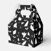 かわいい幽霊、こうもり&スパイダーズのハロウィンパターン フェイバーボックス (裏面サイド)