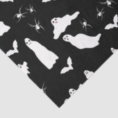 かわいい幽霊、こうもり&スパイダーズのハロウィンパターン 薄葉紙 (詳細)