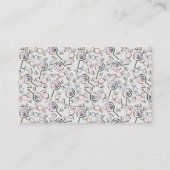 かわいい幽霊、こうもり&スパイダーハロウィーン赤ちゃんシャワー エンクロージャーカード (裏面)