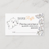 かわいい幽霊、こうもり&スパイダーハロウィーン赤ちゃんシャワー エンクロージャーカード (正面)